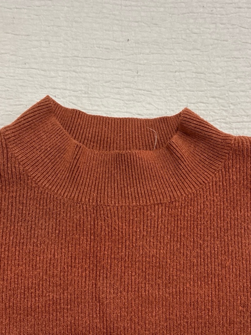 Altar'd State Rust Ribbed Mock Neck Sweater - Picture 4 of 5